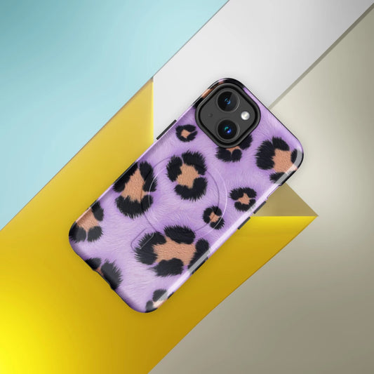 LAVENDER LEOPARD TOUGH MAGSAFE® CASE | FREE SHIPPING 🔥 ⭐️ EXCLUSIVE DESIGNER COLLECTION! ⭐️